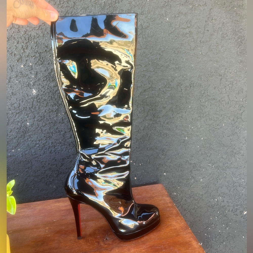 Christian loubitons boots